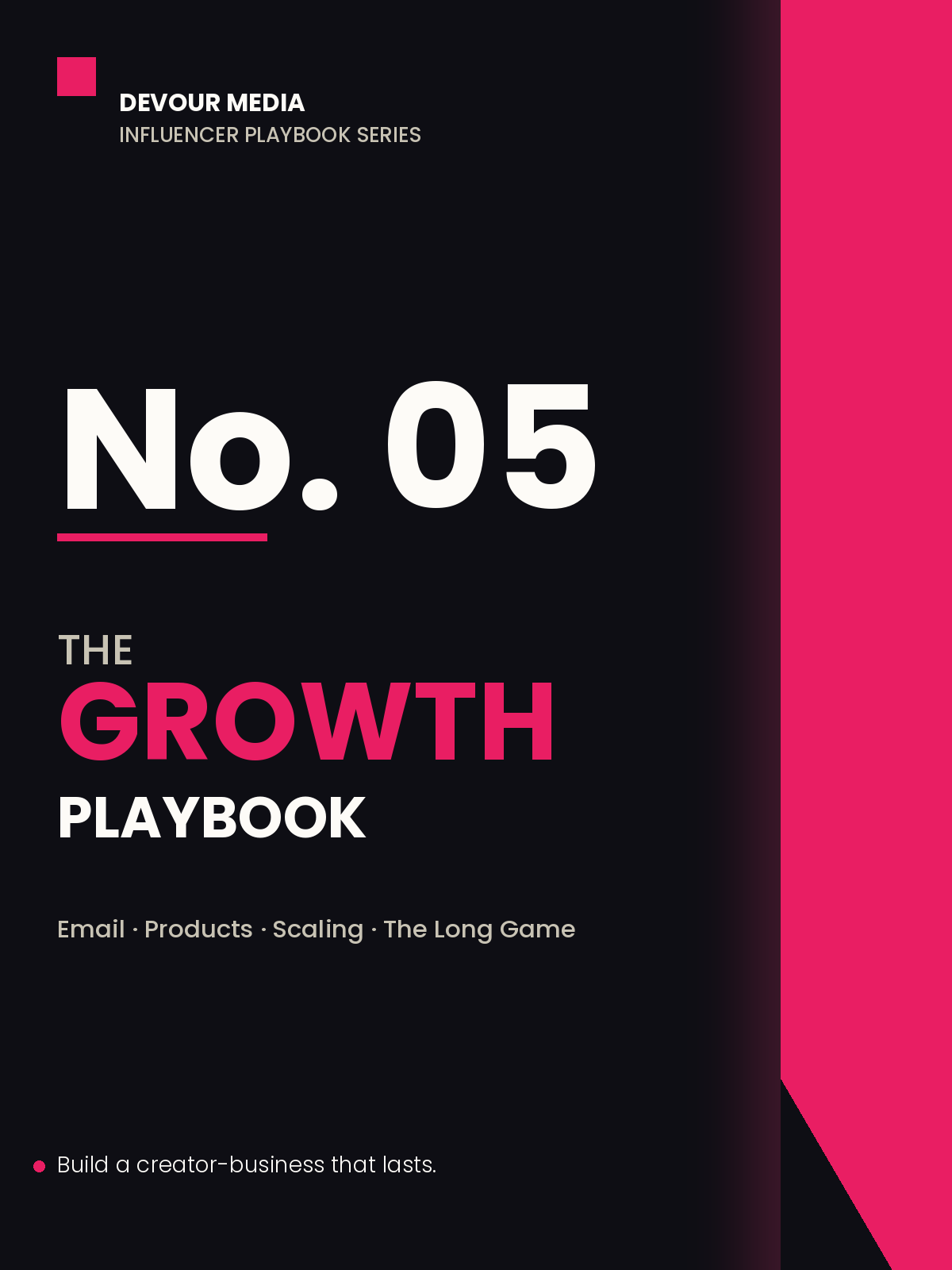 The Growth Playbook — Influencer Playbook No. 5